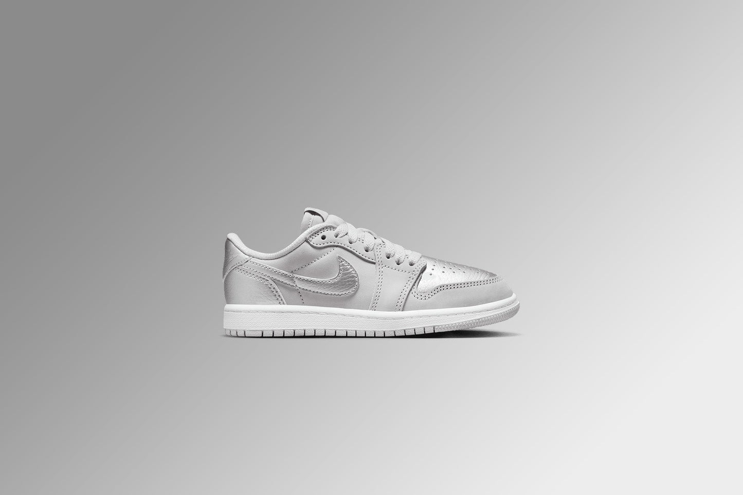 Air Jordan 1 Low OG 'Metallic Silver' (PS) - Neutral Grey/Metallic Silver/White
