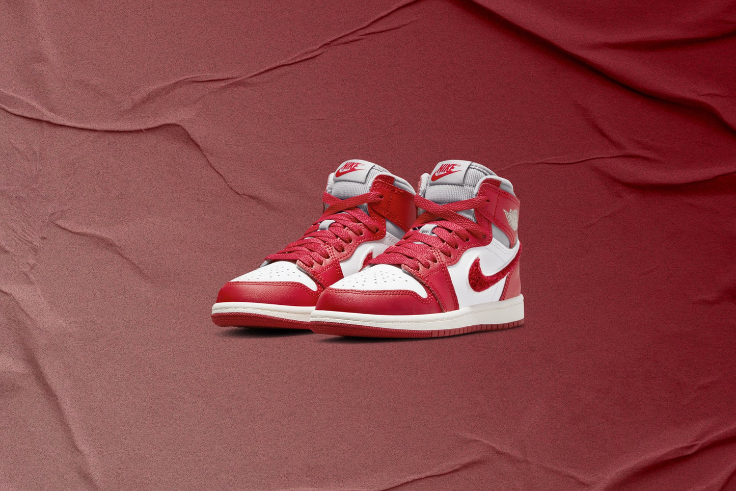 Air Jordan 1 Retro High OG (PS) - Light Iron Ore/Varsity Red/Sail