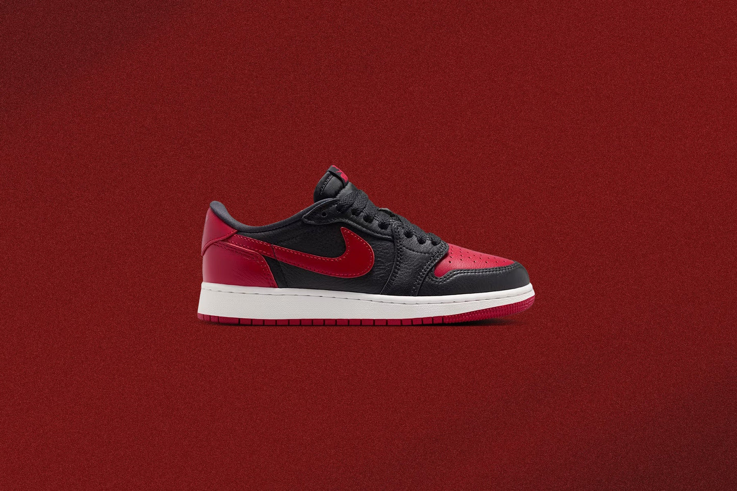 Air Jordan 1 Retro Low OG 'Banned' (GS) - Black/Varsity Red/Summit White