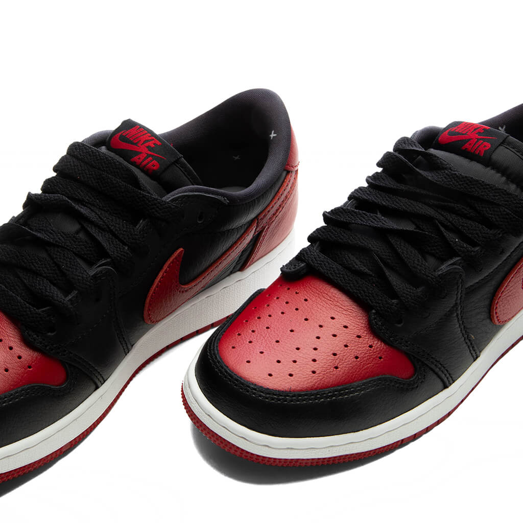 Air Jordan 1 Retro Low OG 'Banned' (GS) - Black/Varsity Red/Summit White
