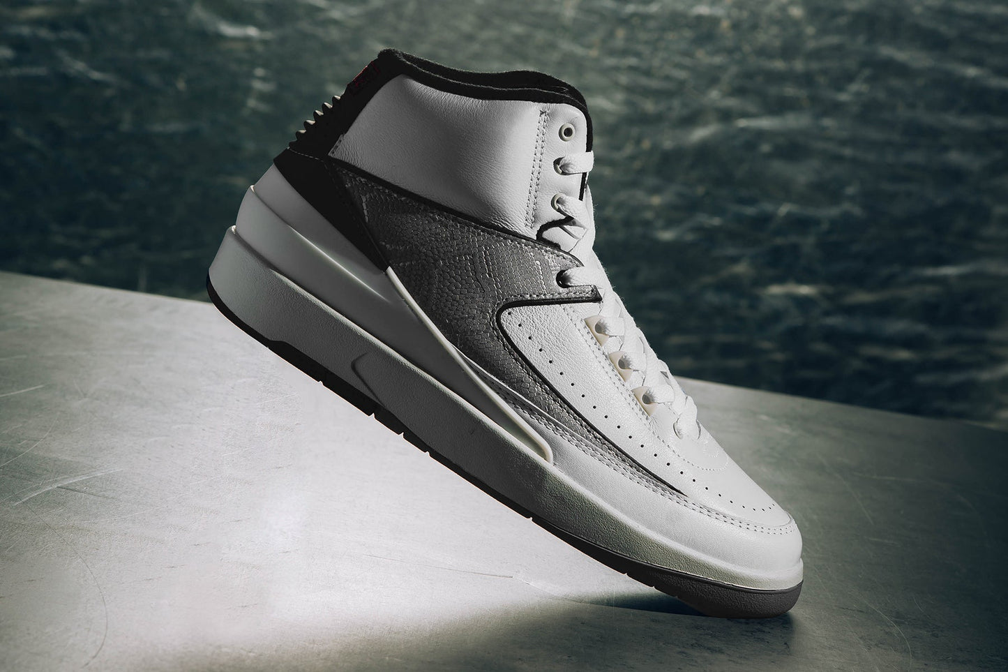 Air Jordan 2 Retro 'Python' - White/Fire Red/Cement Grey