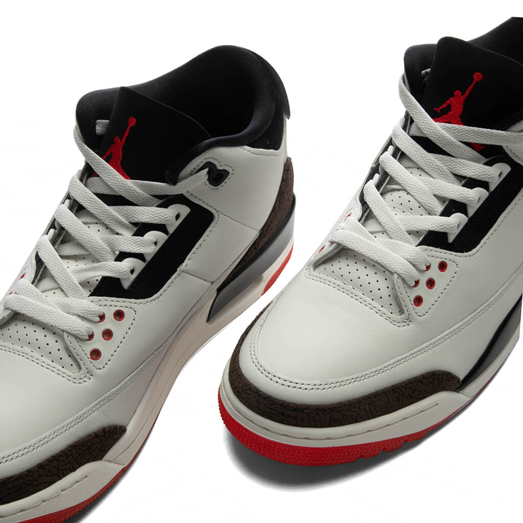 Air Jordan 3 Retro OG 'World's Best Dad' - Sail/Black/University Red/Pale Ivory
