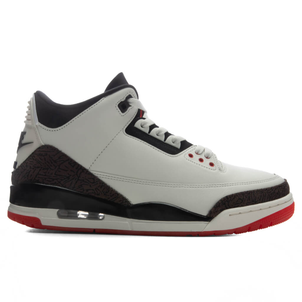Air Jordan 3 Retro OG 'World's Best Dad' - Sail/Black/University Red/Pale Ivory