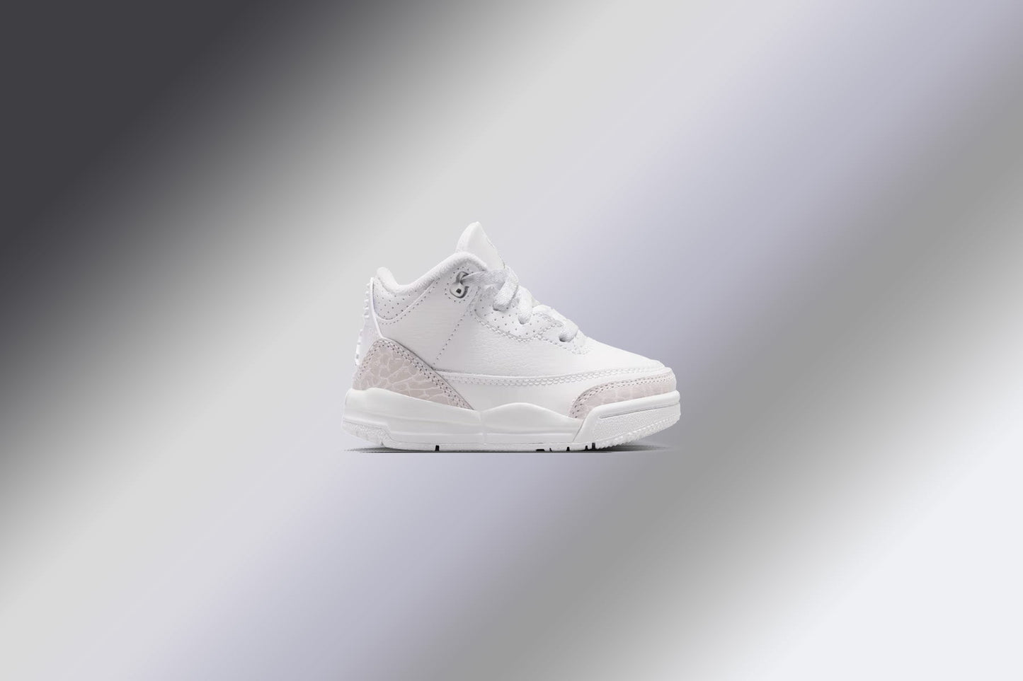 Air Jordan 3 Retro 'Pure Money' (TD) - White/Metalic Silver