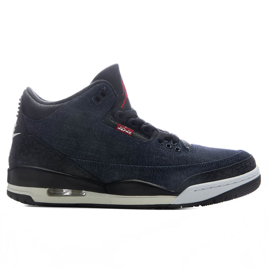 Air Jordan 3 x Levi's 'Rigid Denim' - Denim/Black/Sail/Indigo/Gym Red
