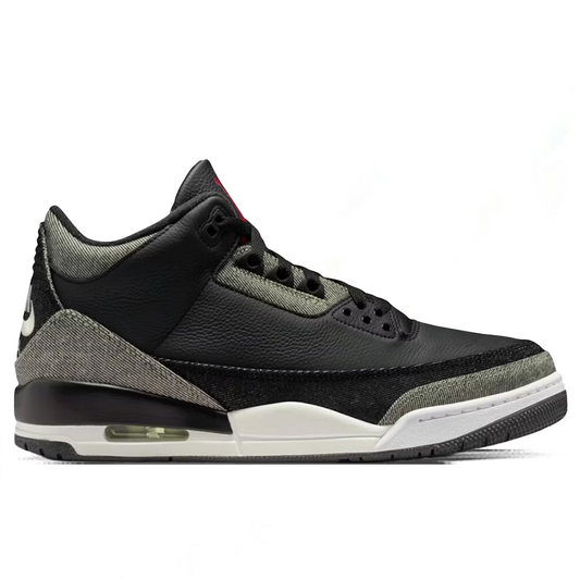 Air Jordan 3 x Levi's 'Black Denim' - Denim/Black/Gym Red/Black/ White