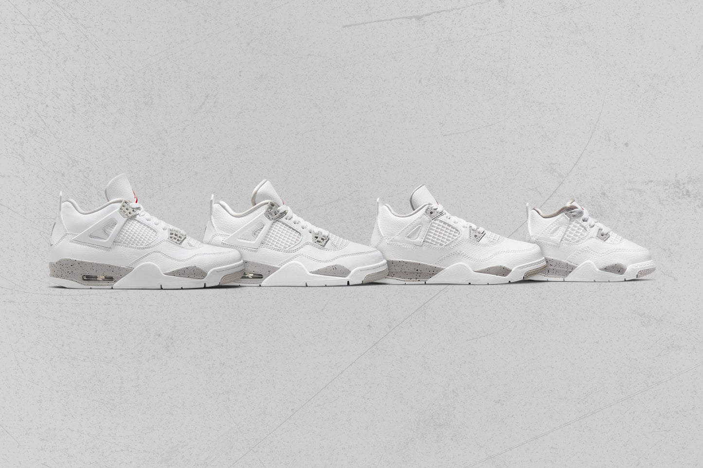 Air Jordan 4 Retro (PS) - White/Fire Red