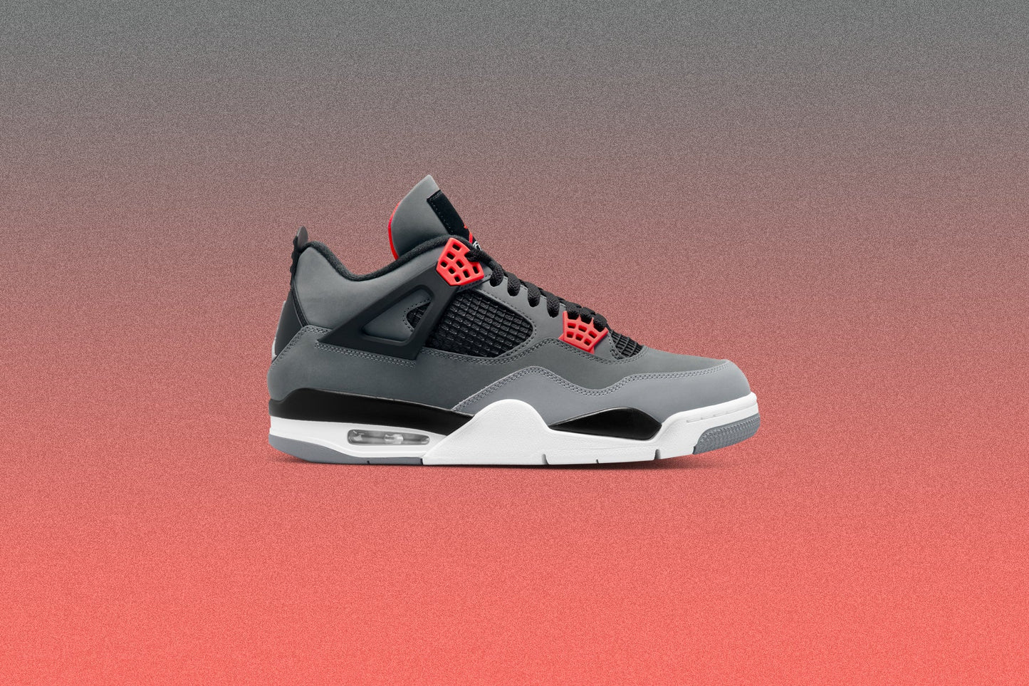 Air Jordan 4 Retro 'Infrared' - Dark Grey/Infrared 23/Black Cement Grey
