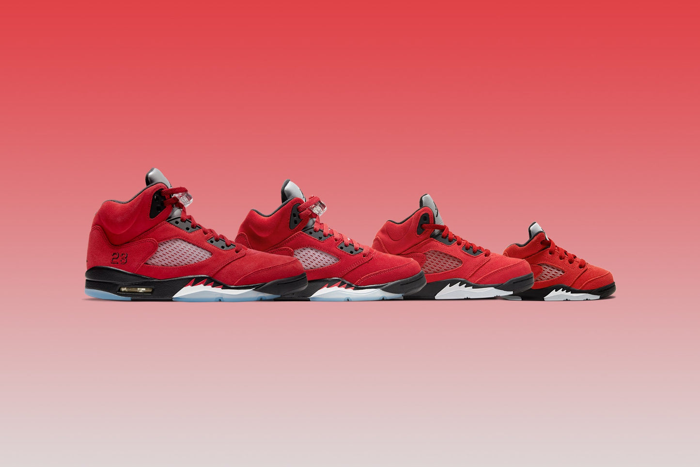 Air Jordan 5 Retro (PS) "Raging Bull" - Varsity Red/Black