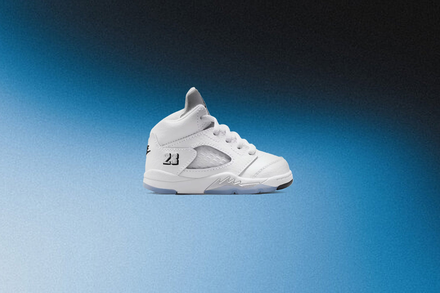 Air Jordan 5 Retro 'White Metallic' (TD) - White/Black/Metallic Silver