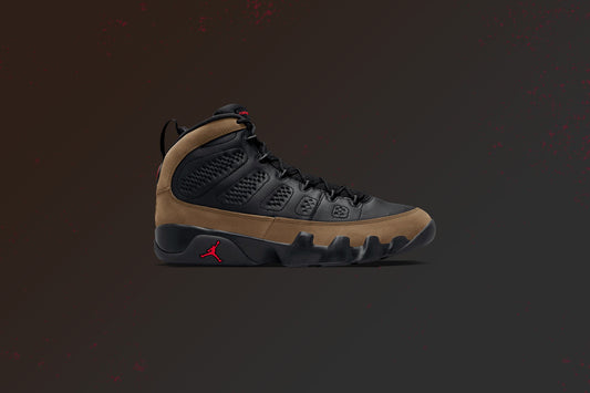 Air Jordan 9 Retro - Black/True Red/Light Olive