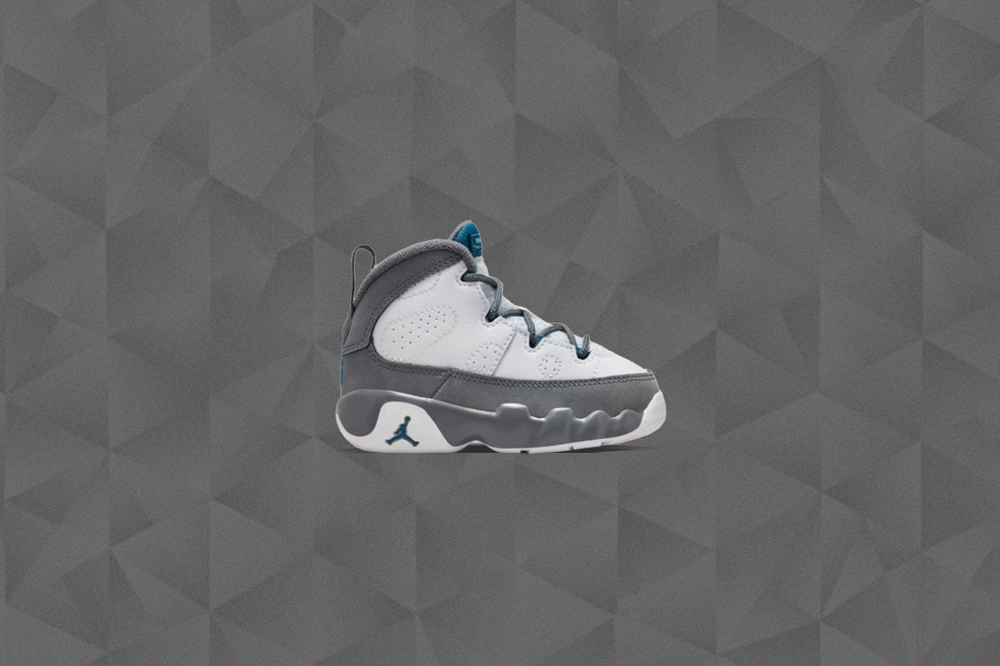 Air Jordan 9 Retro 'Flint Grey' (TD) - White/French Blue/Flint Grey