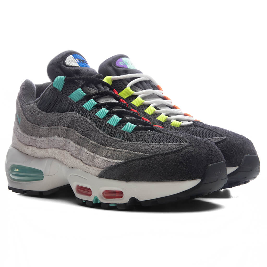 Air Max 95 Big Bubble 'Greedy' - Hyper Turq/Volt/Solar Red
