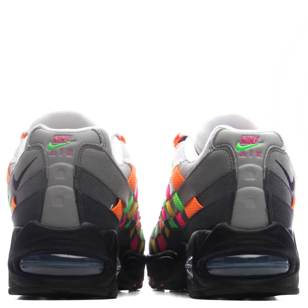 Air Max 95 Big Bubble Woven 'Multi' - White/Purple Dynasty/Pearl Grey