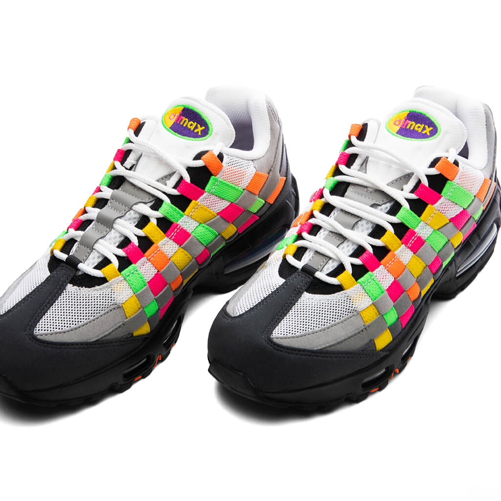 Air Max 95 Big Bubble Woven 'Multi' - White/Purple Dynasty/Pearl Grey
