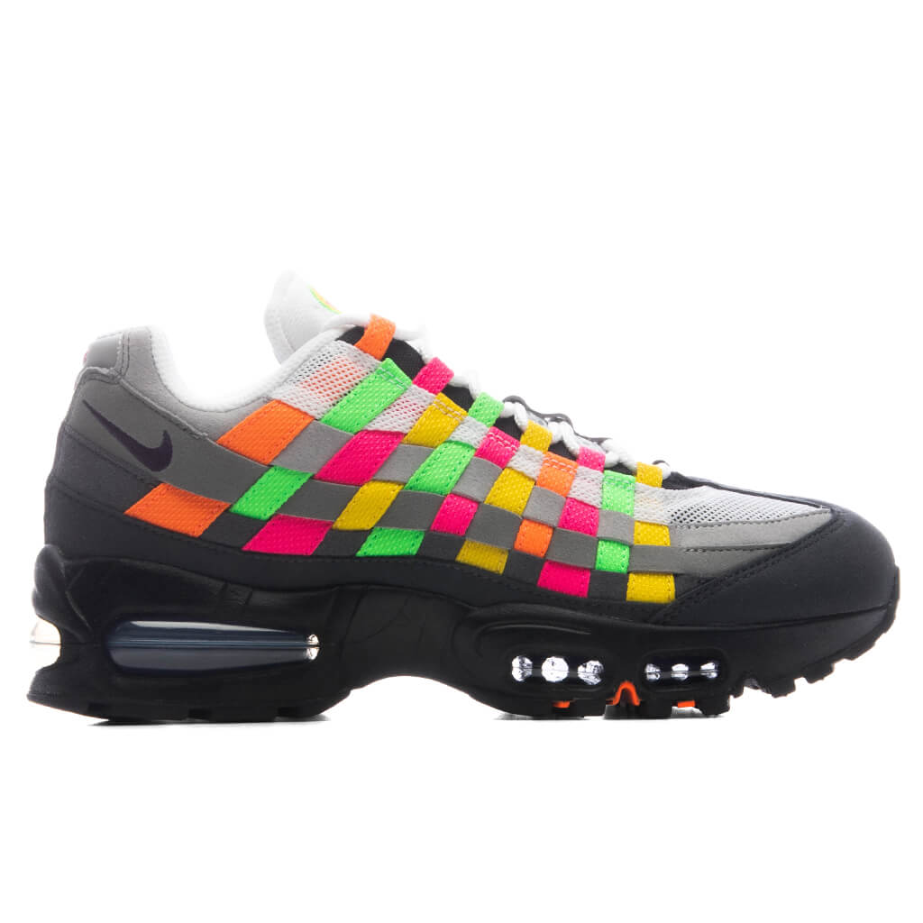 Air Max 95 Big Bubble Woven 'Multi' - White/Purple Dynasty/Pearl Grey