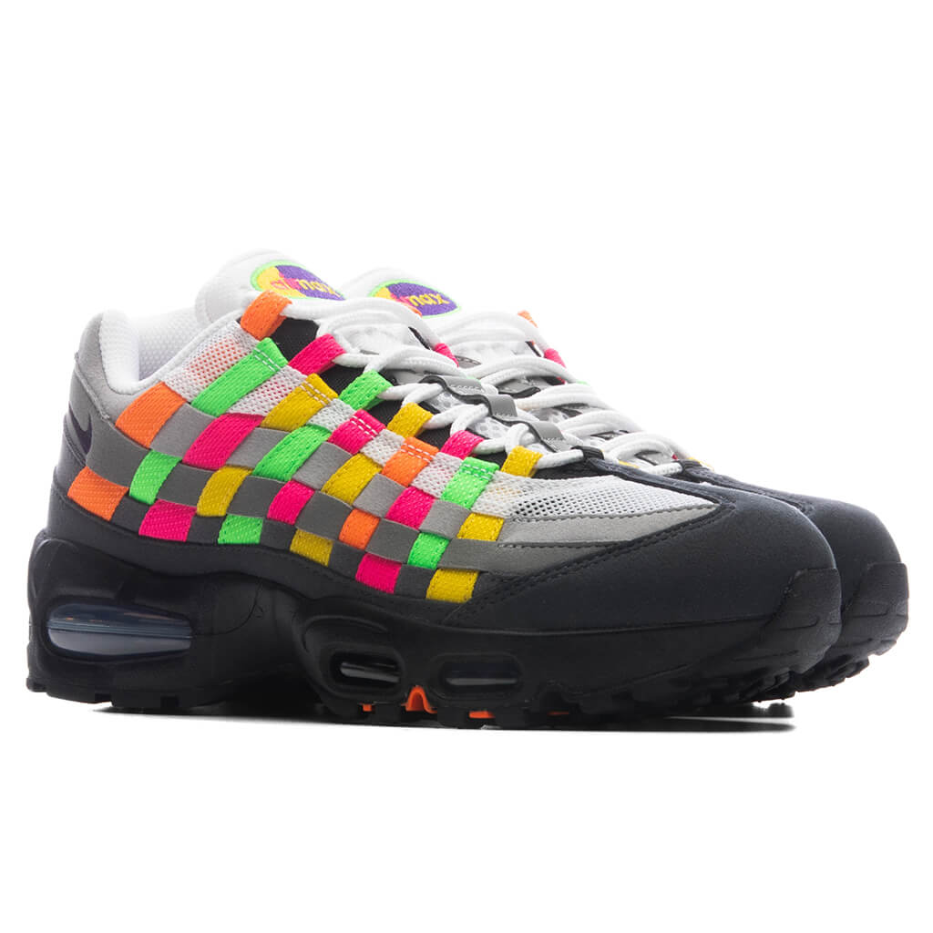 Air Max 95 Big Bubble Woven 'Multi' - White/Purple Dynasty/Pearl Grey