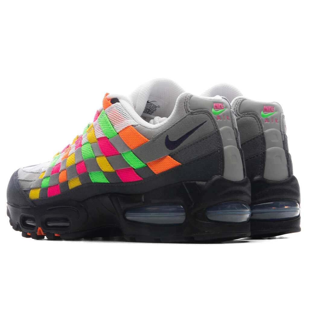 Air Max 95 Big Bubble Woven 'Multi' - White/Purple Dynasty/Pearl Grey