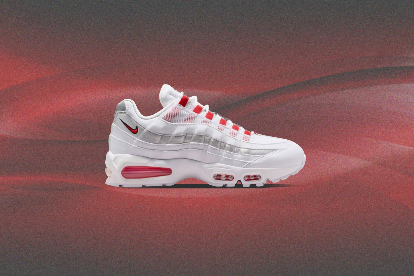 Air Max 95 SE 'England' - White/Speed Red/Metallic Silver/Obsidian
