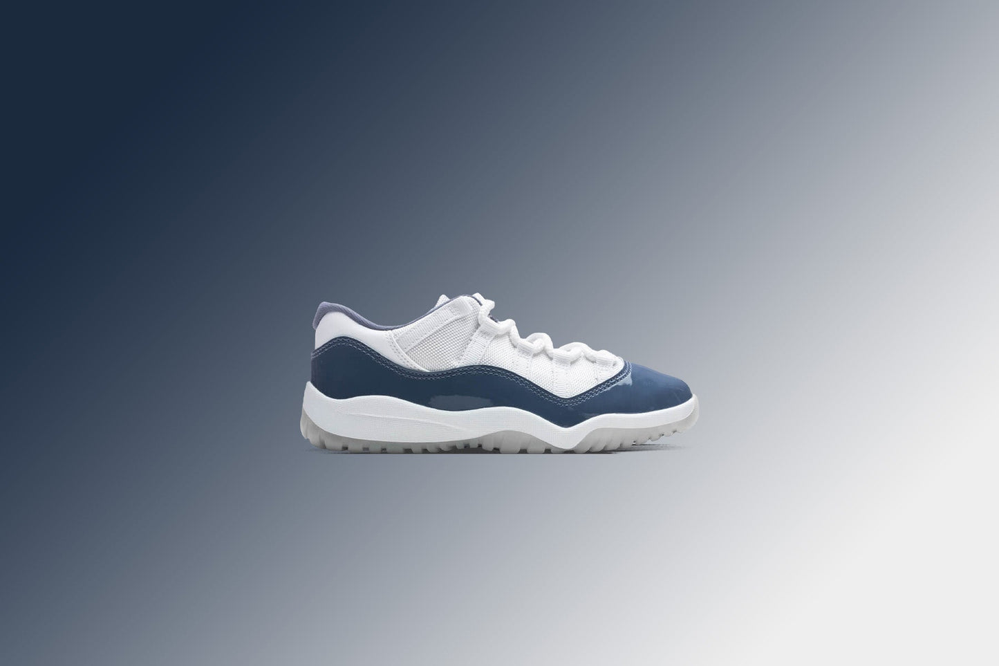 Air Jordan 11 Retro Low (PS) - White/Midnight Navy/Diffused Blue