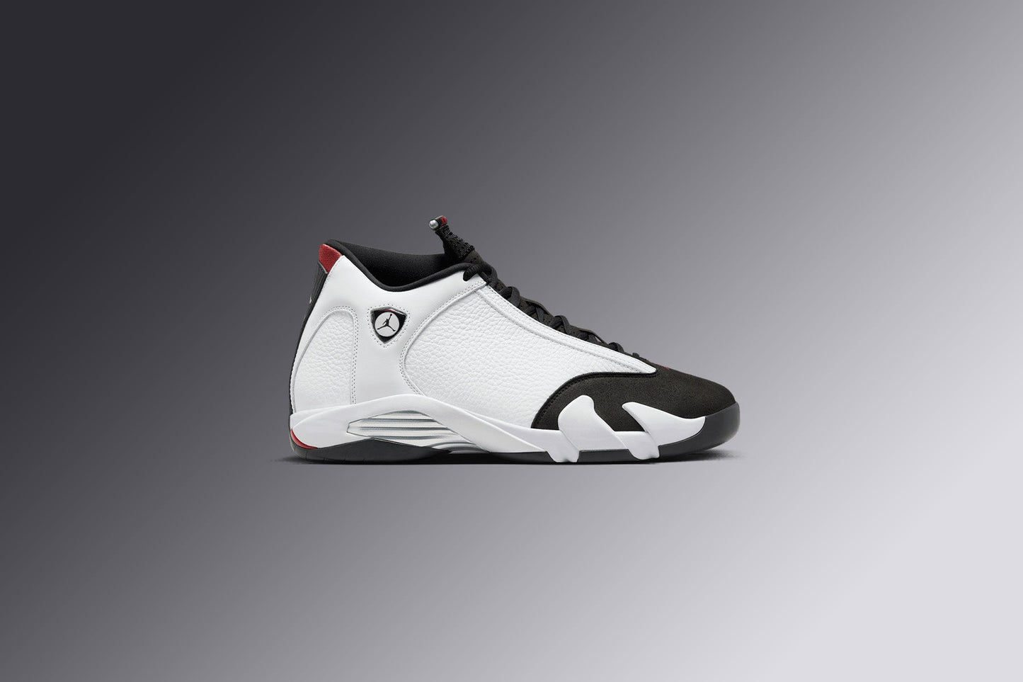 Air Jordan 14 Retro (GS) - White/Varsity Red/Black/Metallic Silver
