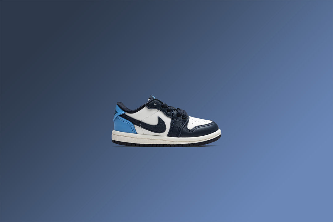 Air Jordan 1 Low OG 'Obsidian' (TD) - Obsidian/University Blue/Sail