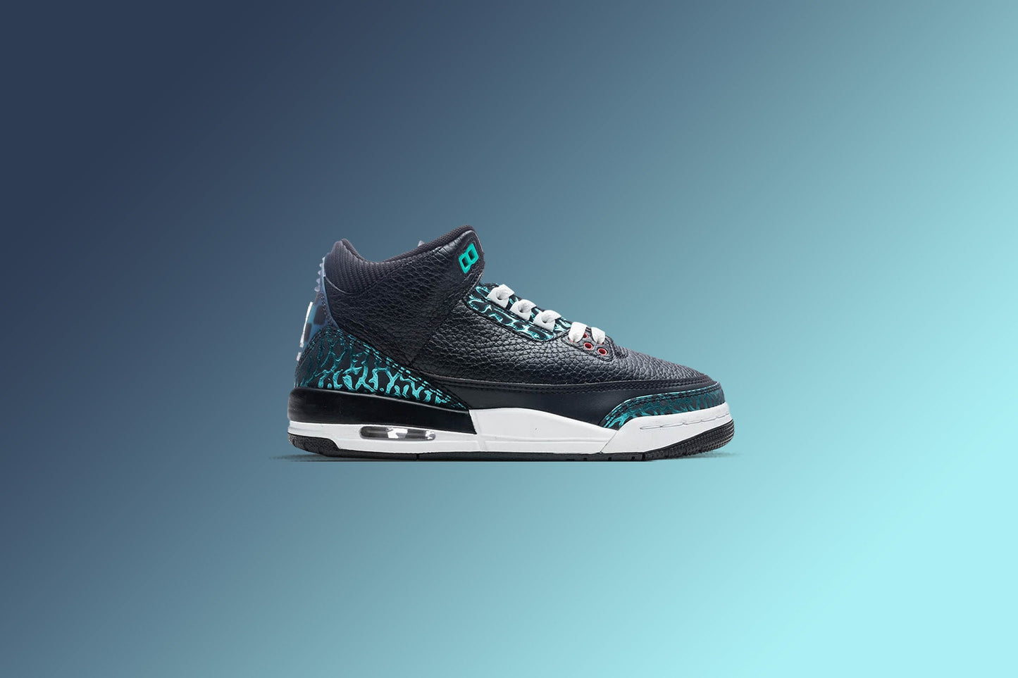 Air Jordan 3 Retro (GS) 'Moto' - Black/Siren Red/Hyper Jade