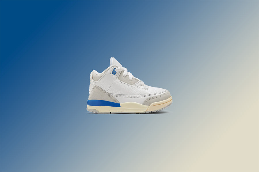 Air Jordan 3 Retro 'Lucky Shorts' (TD) - Summit White/Hydrogen Blue/Legend Blue