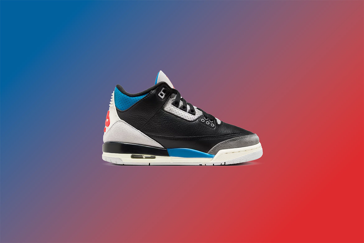 Air Jordan 3 Retro OG 'Rare Air' (GS) - Black/Chile Red/Neutral Grey