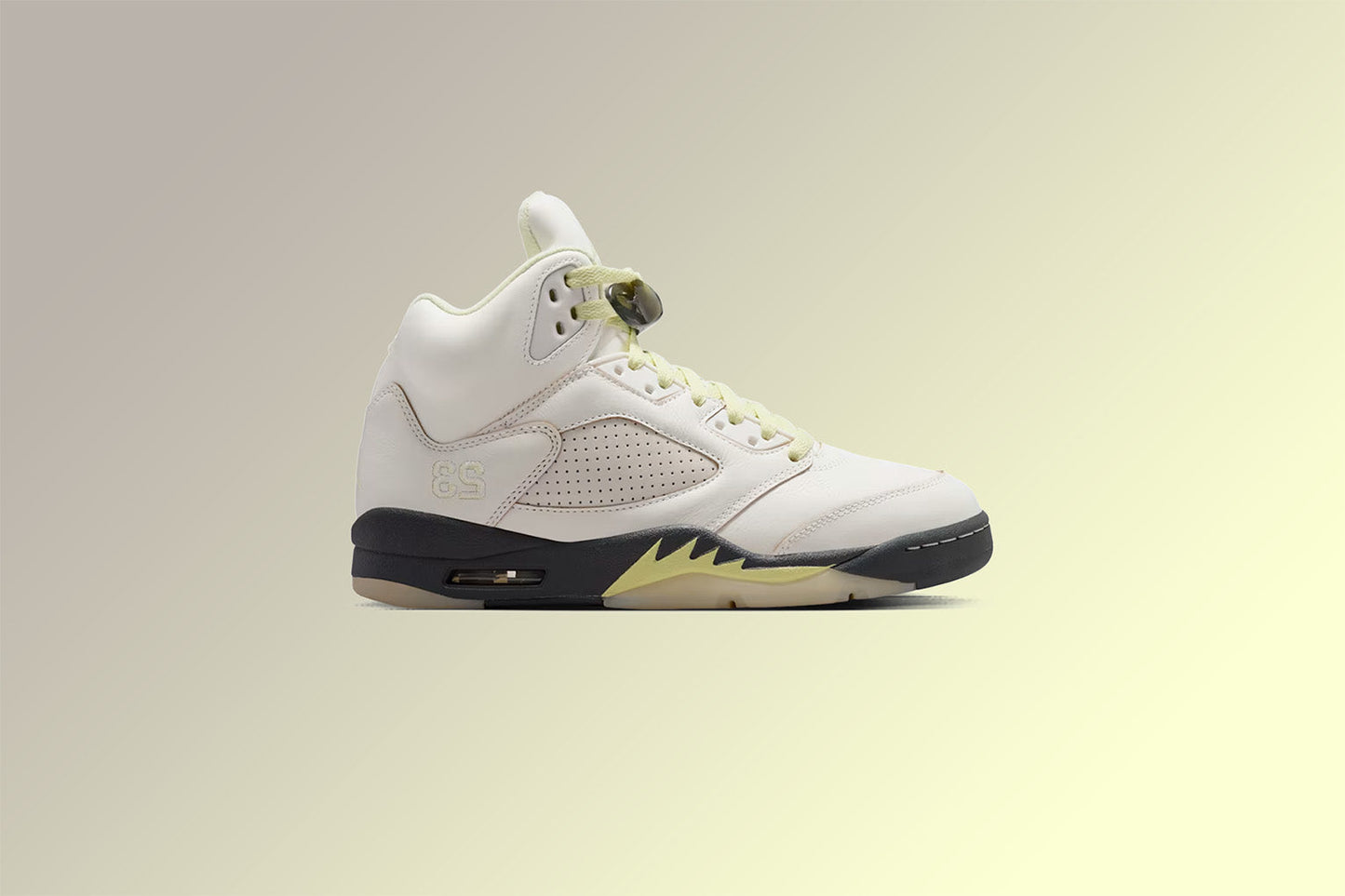 Women's Air Jordan 5 Retro - Sail/Luminous Green/Anthracite