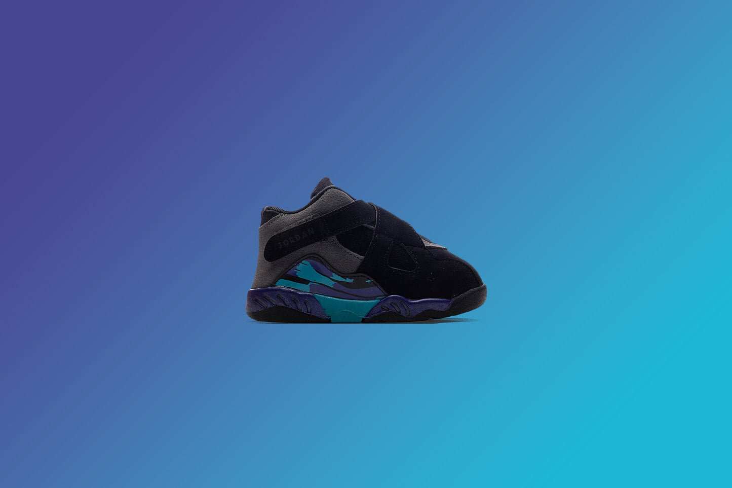 Air Jordan 8 Retro 'Aqua' (TD) - Black/Multi Color