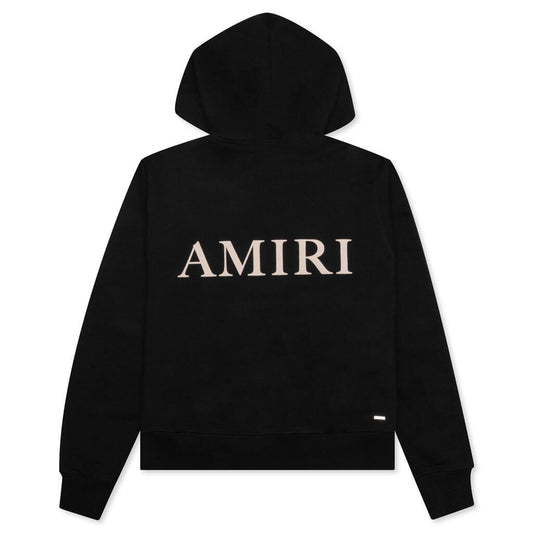 "Puff Logo Hoodie - Black