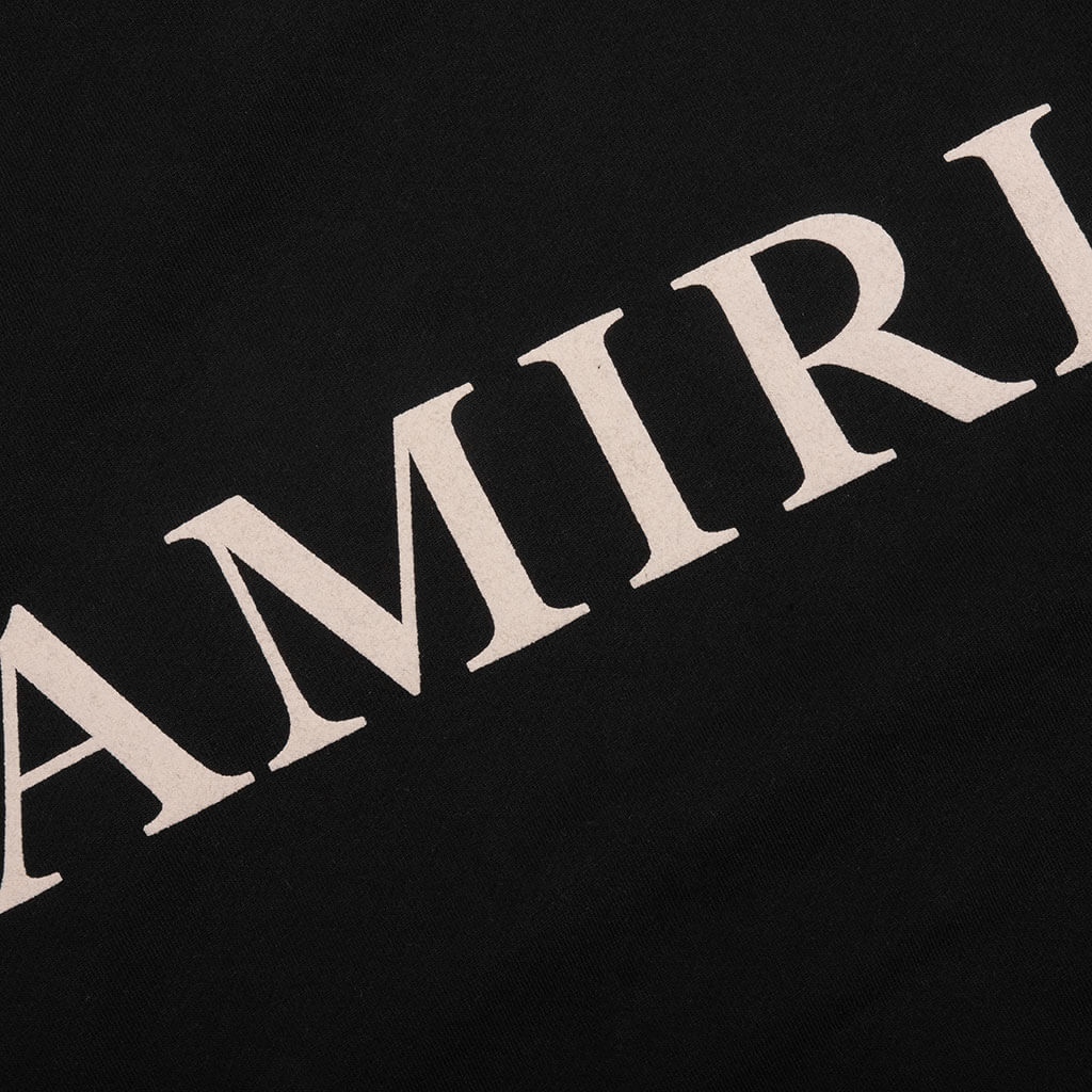 "Puff Logo Hoodie - Black