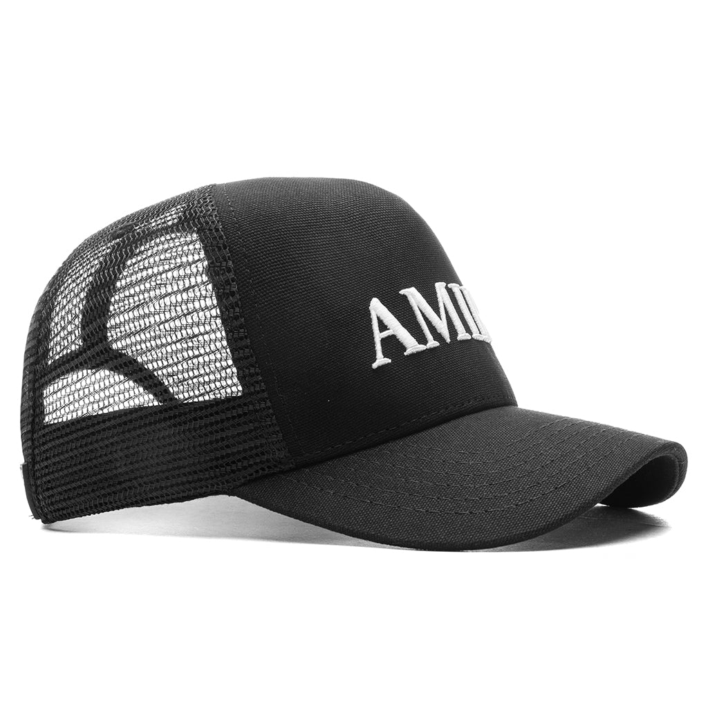 Amiri Core Logo Trucker Hat - Black