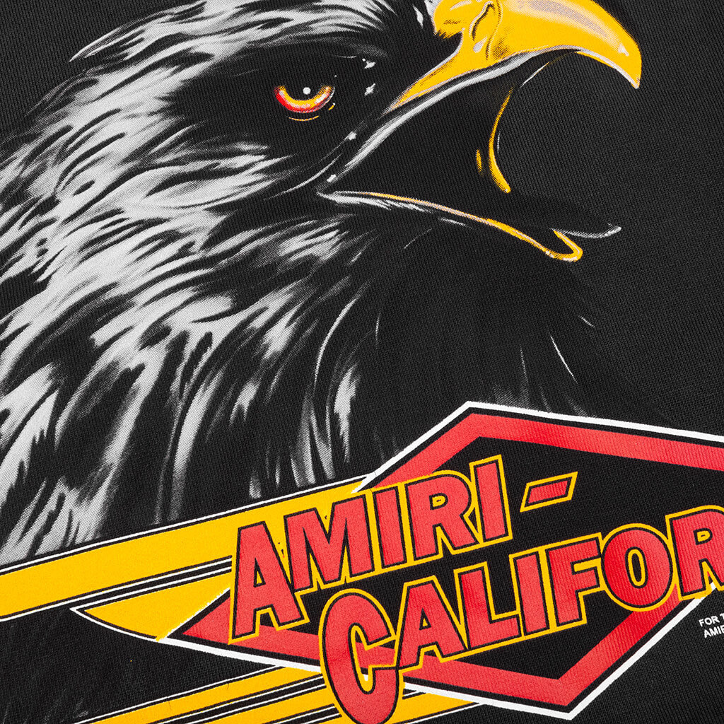 Amiri Eagle Oversized Tee - Black