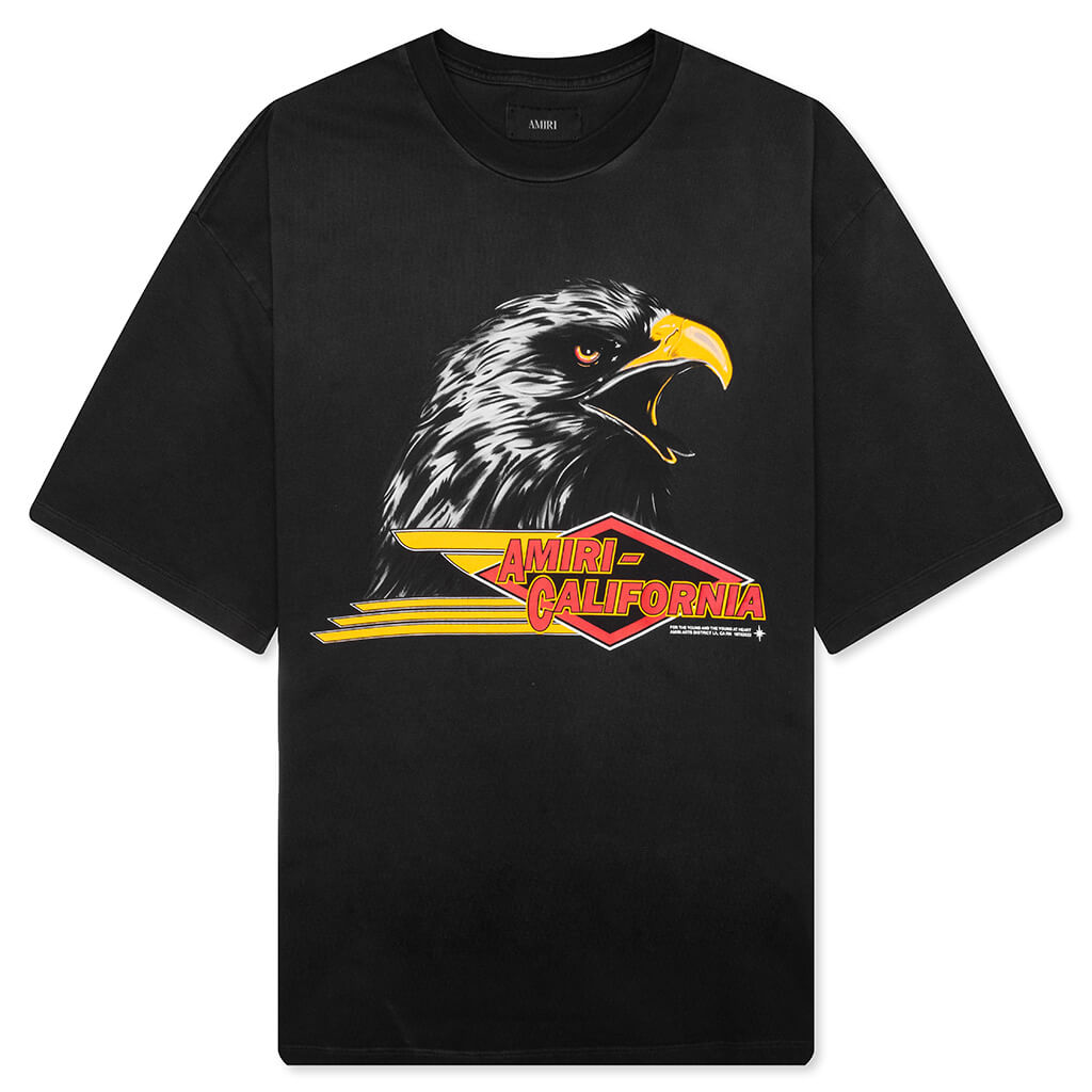 Amiri Eagle Oversized Tee - Black