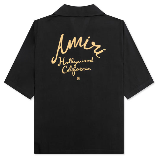 Amiri Hollywood Camp Shirt - Black