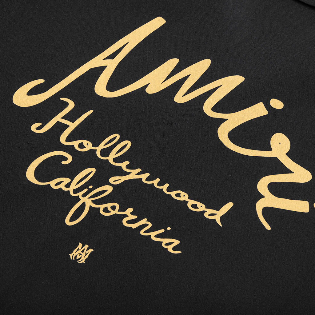 Amiri Hollywood Camp Shirt - Black