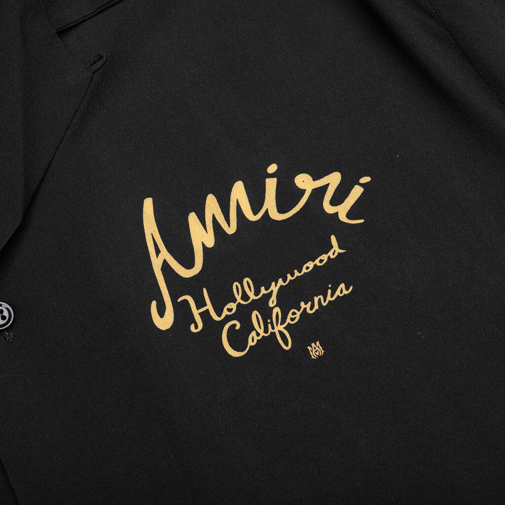 Amiri Hollywood Camp Shirt - Black