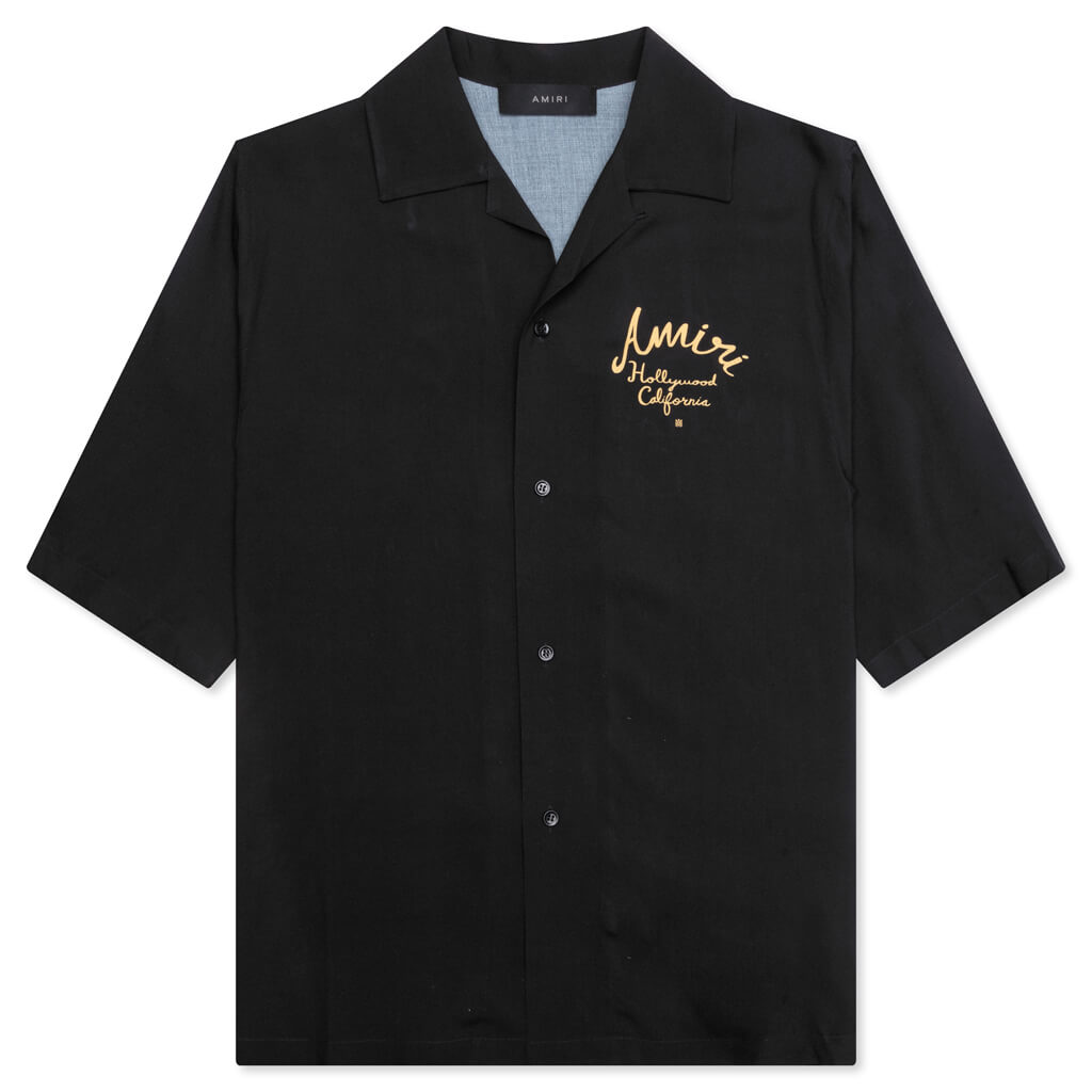 Amiri Hollywood Camp Shirt - Black