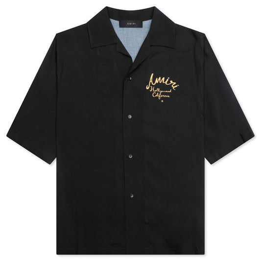 Amiri Hollywood Camp Shirt - Black