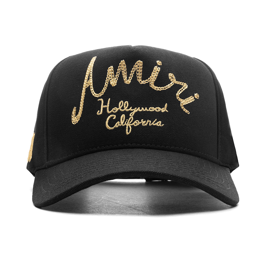 Amiri Hollywood Canvas Hat - Black