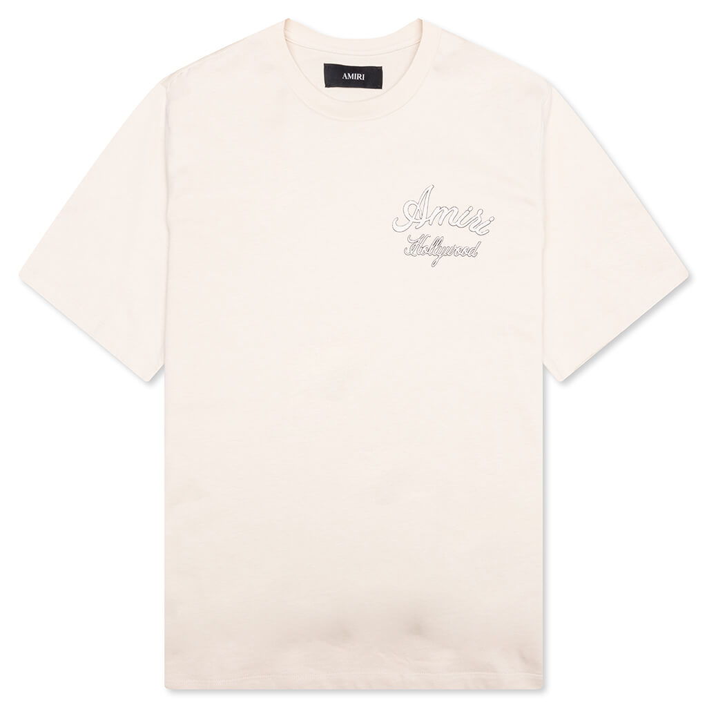 Amiri Hollywood Tee - Alabaster