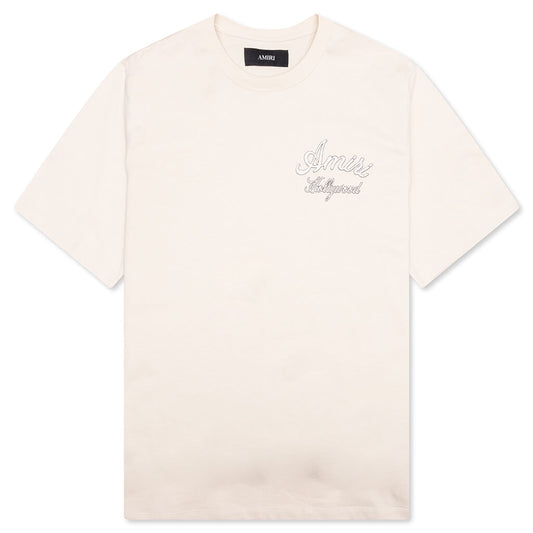 Amiri Hollywood Tee - Alabaster