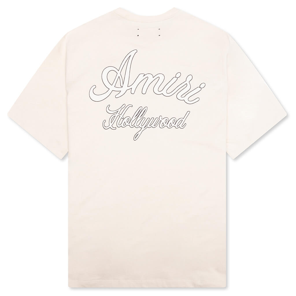 Amiri Hollywood Tee - Alabaster