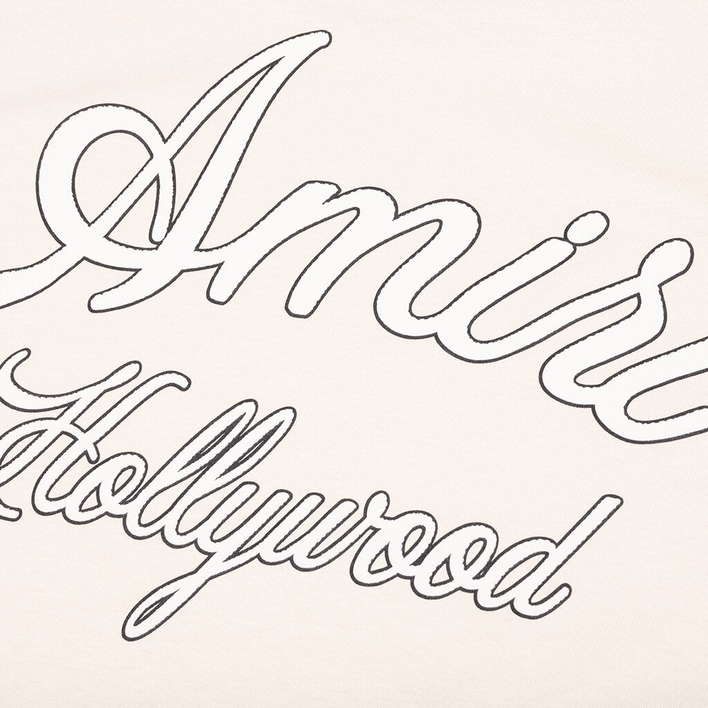 Amiri Hollywood Tee - Alabaster