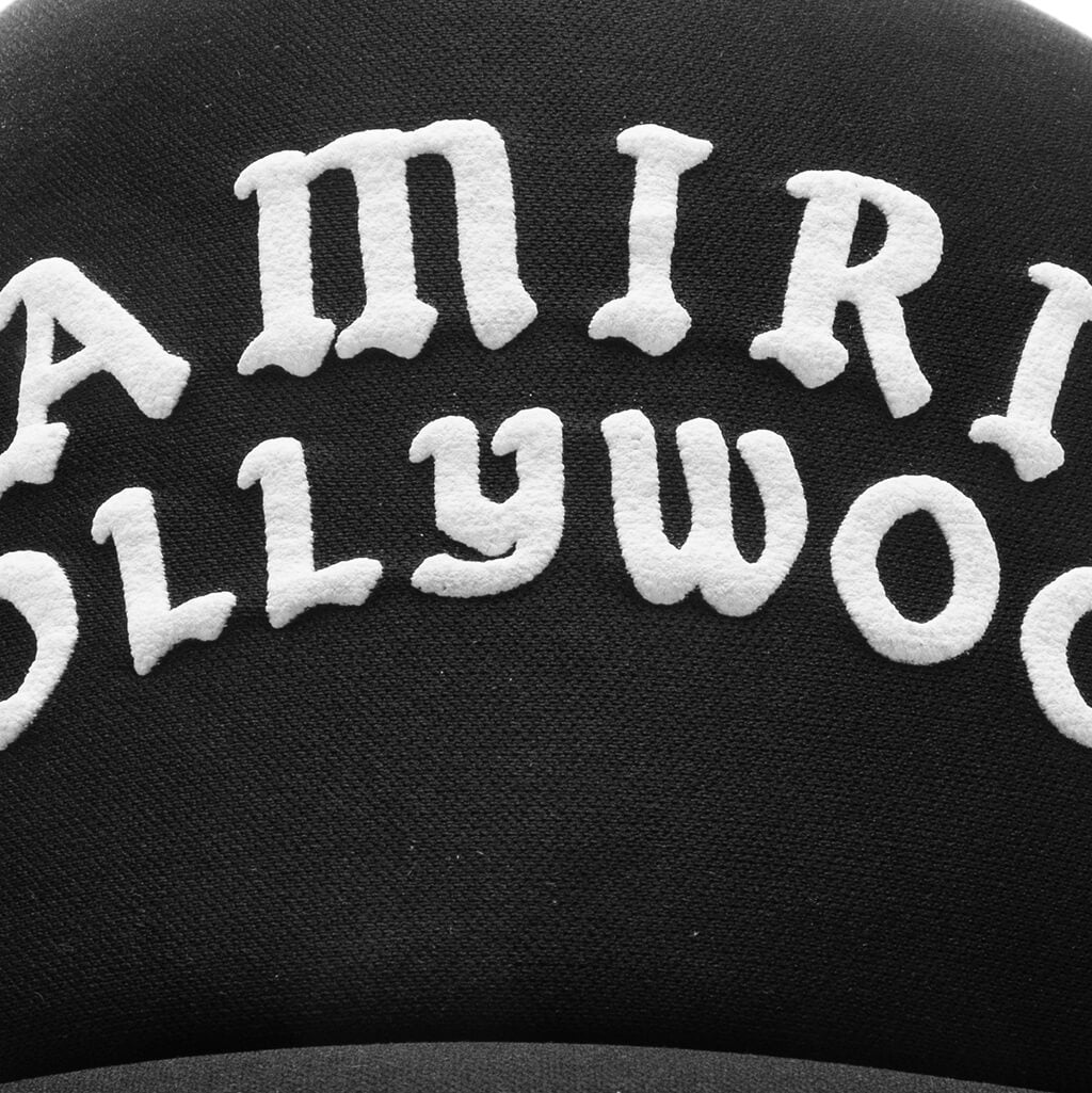 Amiri Hollywood Trucker Hat - Black/Black