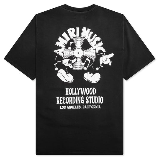 Amiri Music Record Tee - Black