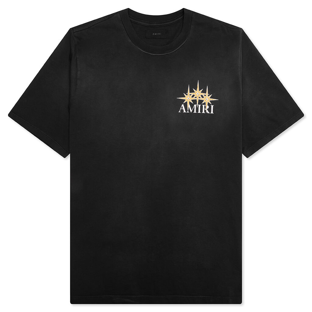 Amiri Starburst Oversized Tee - Black