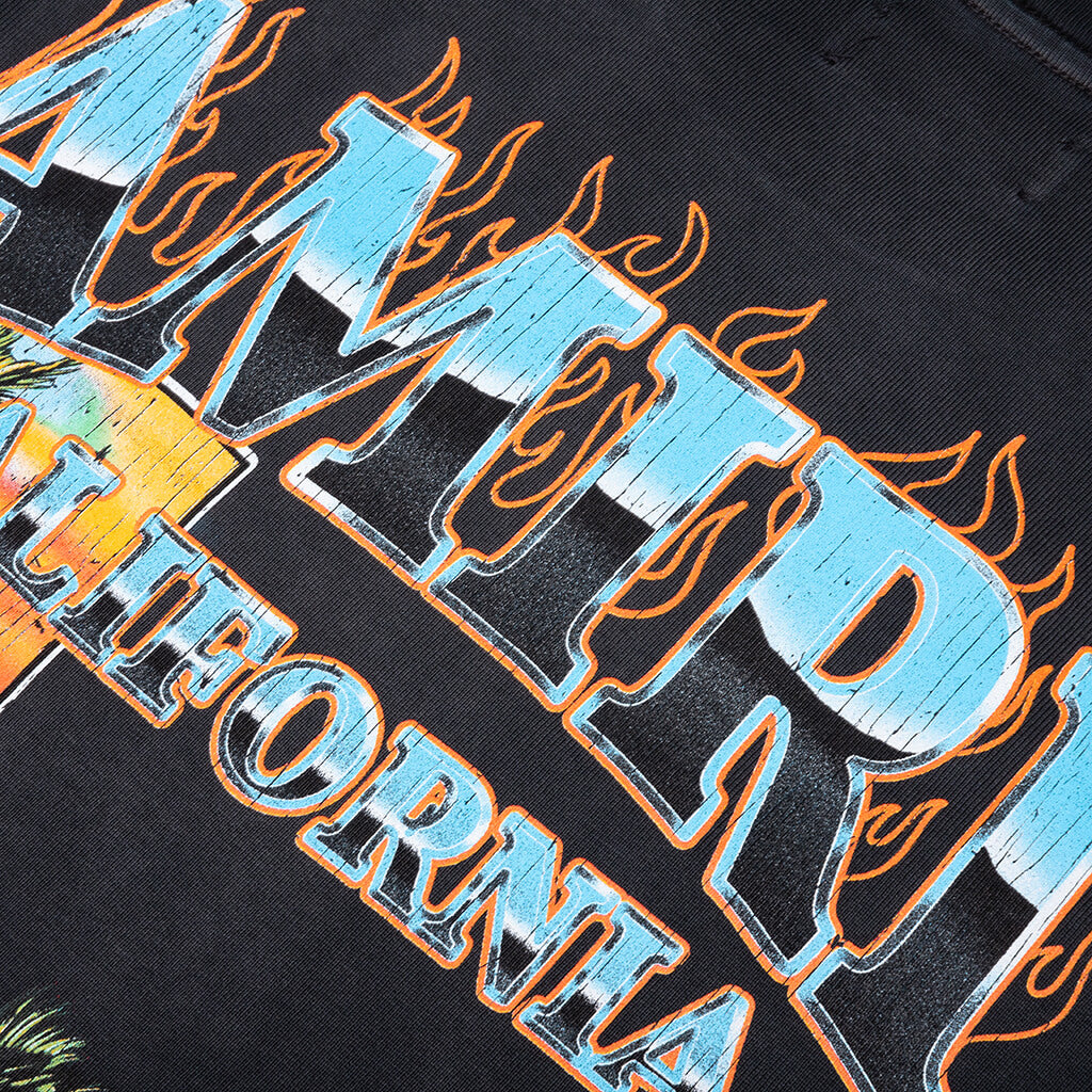 Amiri Sunny Place Oversized Tee - Black